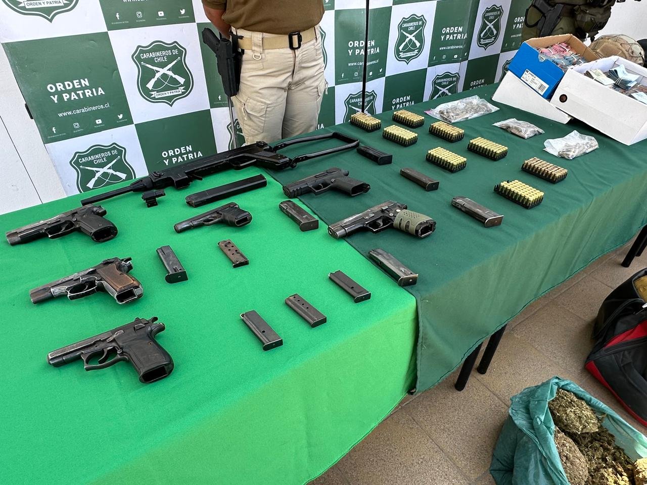 Fiscalía de Arica y OS7 desarticulan red de narcotráfico en Arica e incautan 128 kilos de droga
