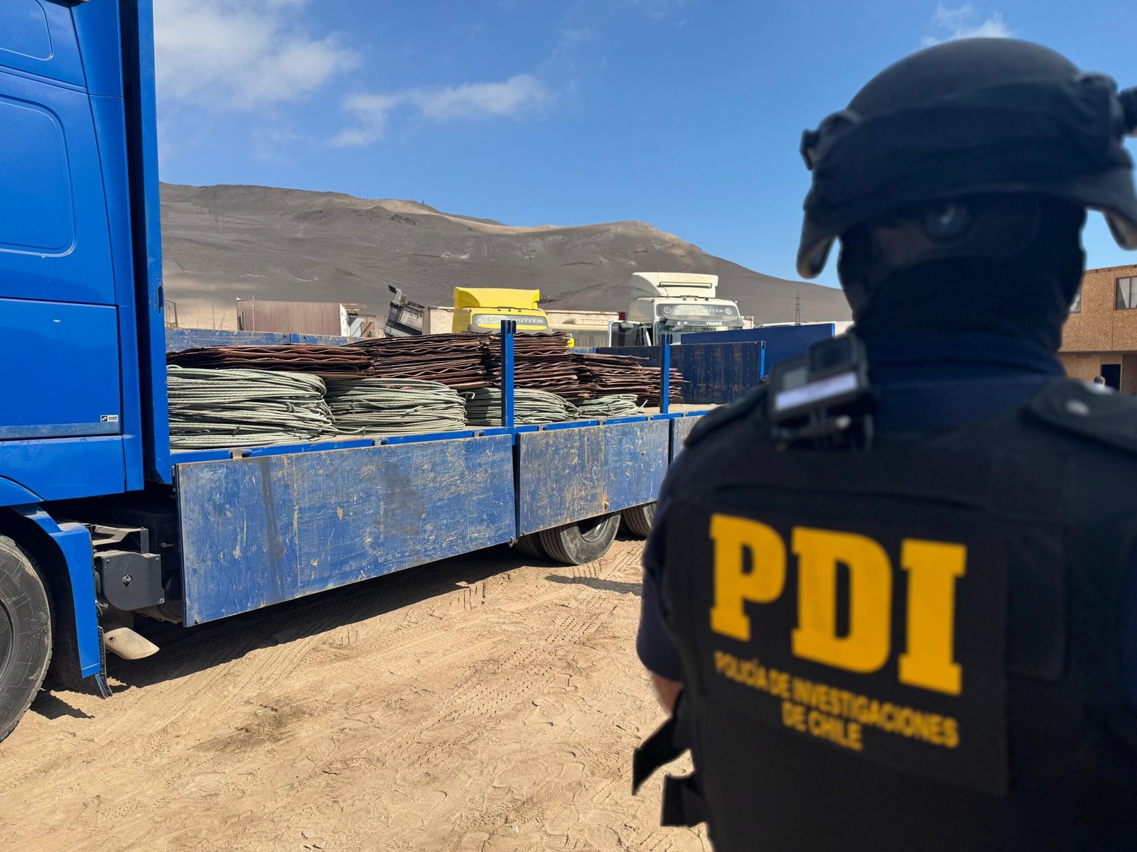 Investigación de PDI y Fiscalía permitió incautar 28,5 toneladas de cobre robado que sería enviado a Perú