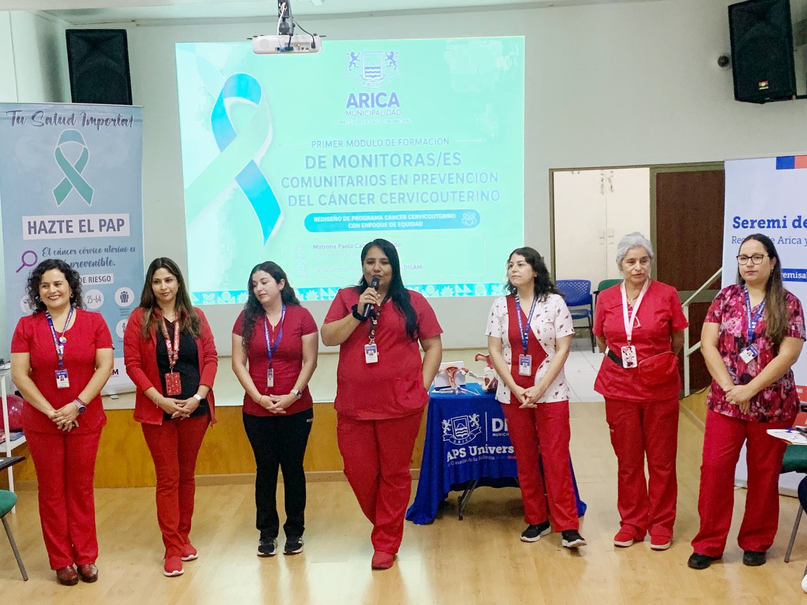 Forman a monitoras para prevenir el cáncer cérvico uterino y mejorar el acceso al PAP en Arica